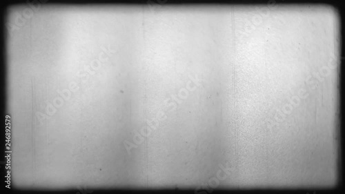 Damage to the old film frame on a gray background HD photo