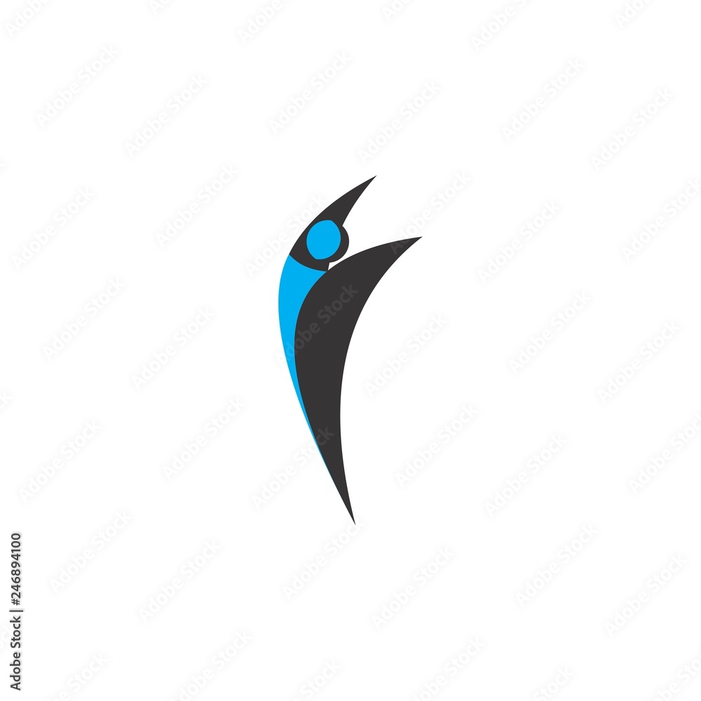 Obraz premium People silhouette logo