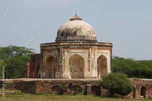 South-western facade of the tomb of Mohd Quli Khan in Mehrauli, New Delhi, India  photo
