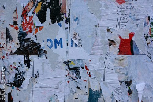 Abstract torn posters