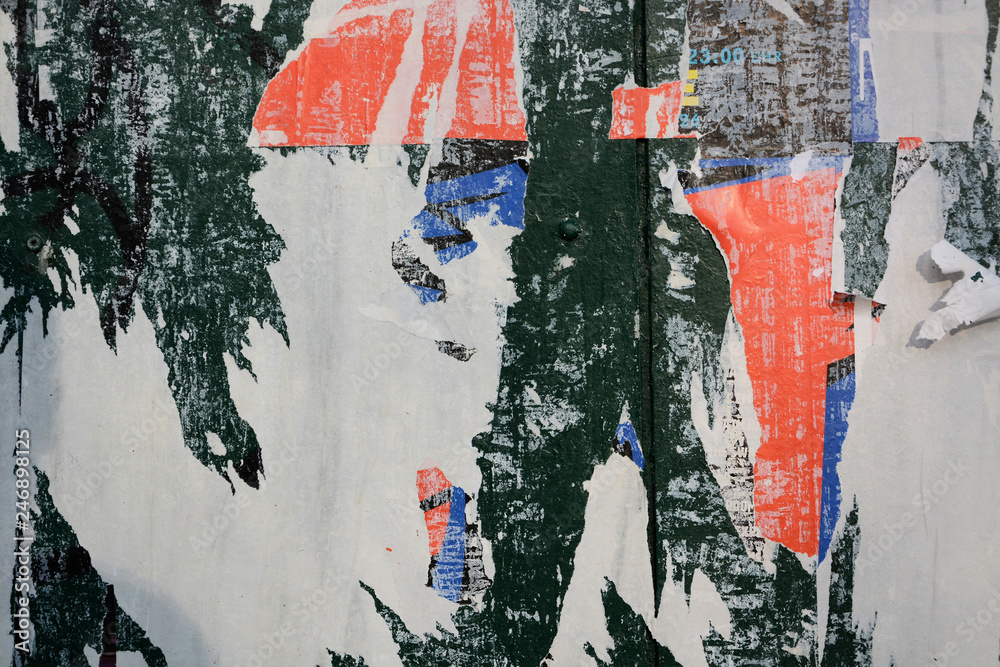 Fototapeta premium Abstract torn posters