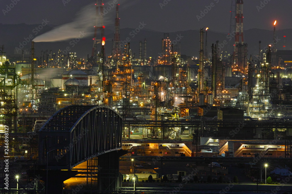 Fototapeta premium 水島工場夜景