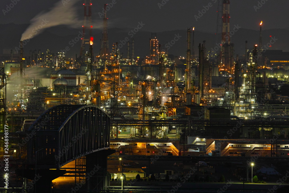 Fototapeta premium 水島工場夜景