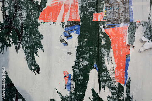Abstract torn posters