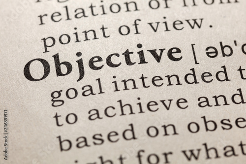 definition of objective