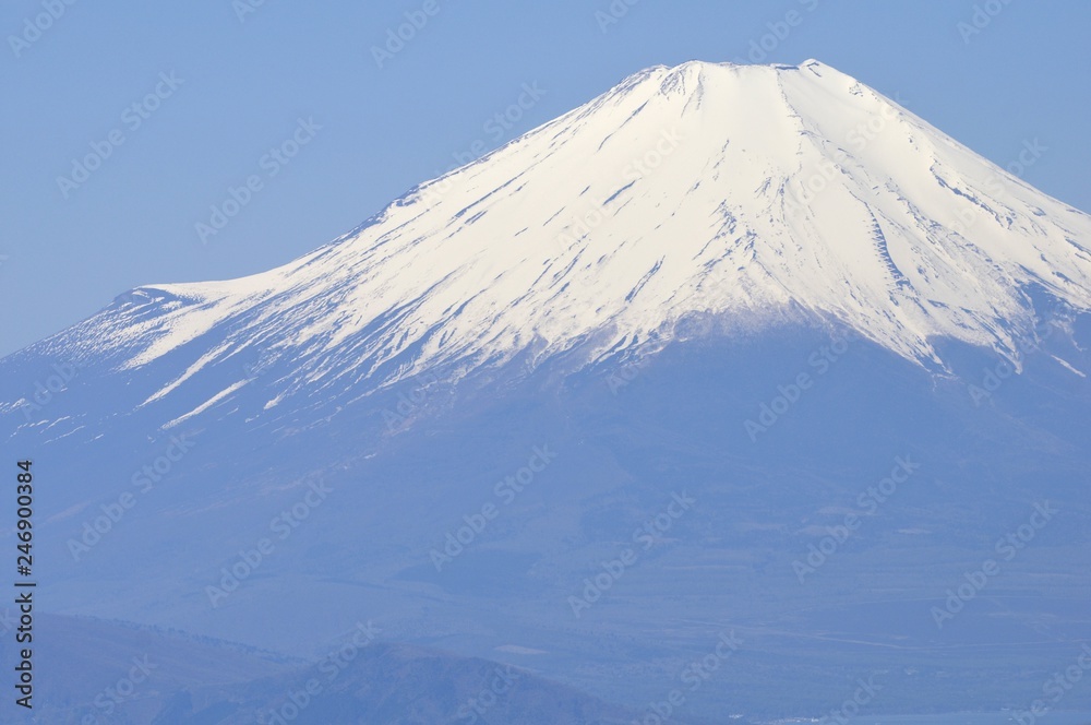 丹沢山地からの富士山の展望