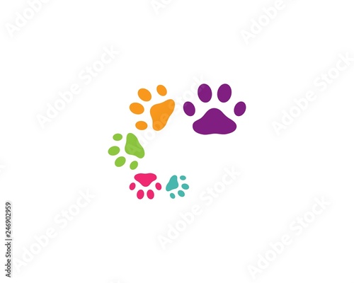 Paw logo vector