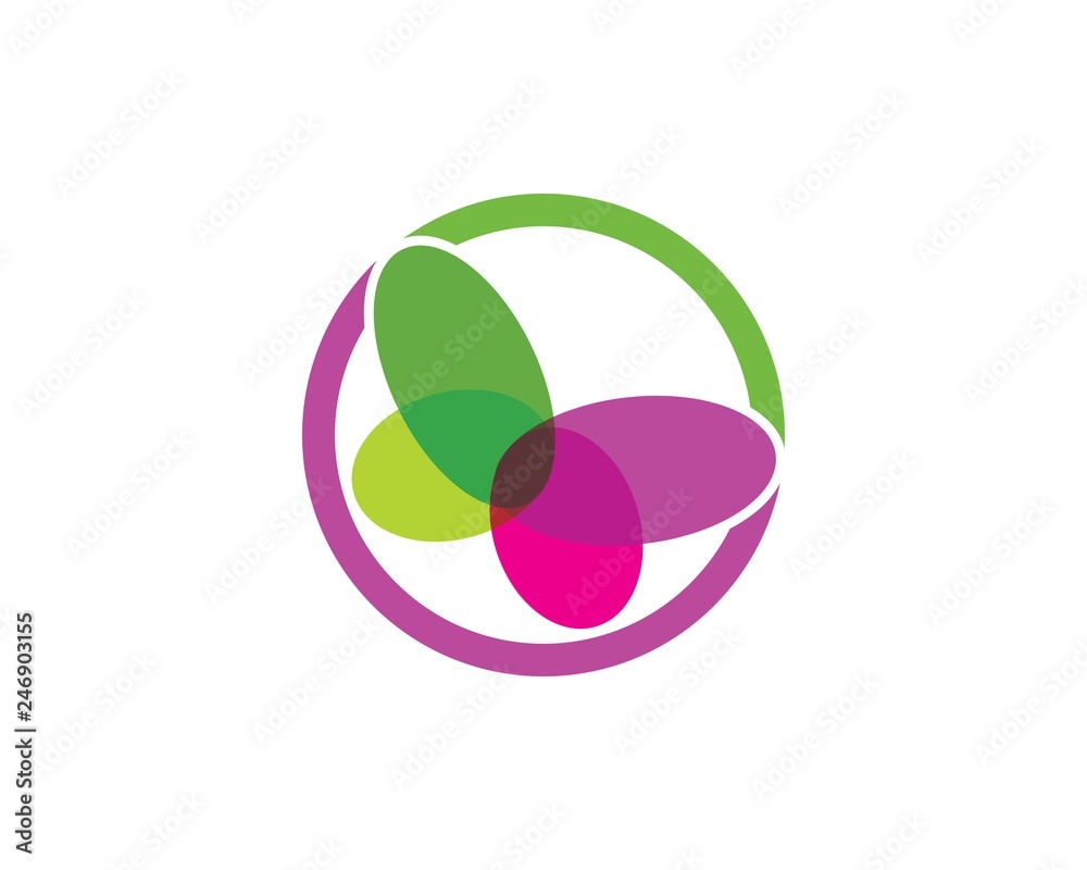 butterfly logo vector template design