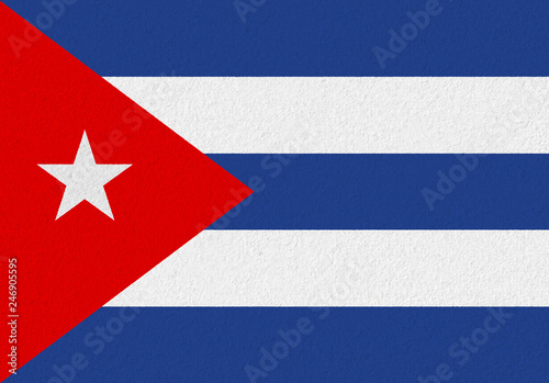 Cuba paper flag