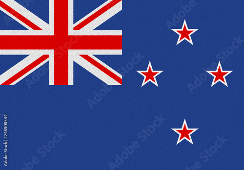 Bild auf Leinwand New Zealand paper flag