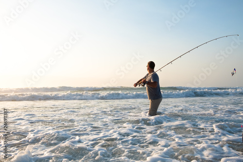 Fotografia, Obraz Surf Fishing Lifestyle