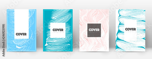 Cover page design template. Hipster brochure layou