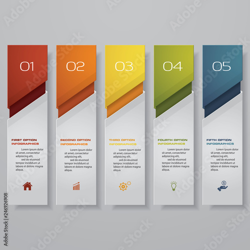 Design clean number banners template. Vector. EPS 10.