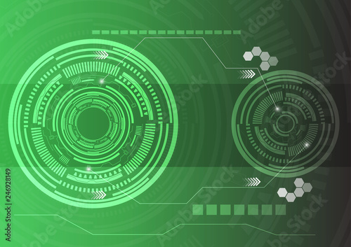 Eyes abstract technology innovation template background