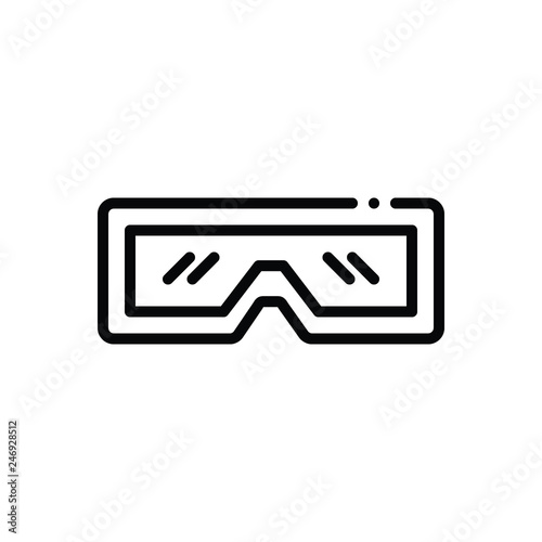 Black line icon for stereograph 