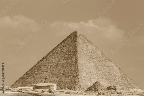 pyramid of Cheops in Giza, Egypt