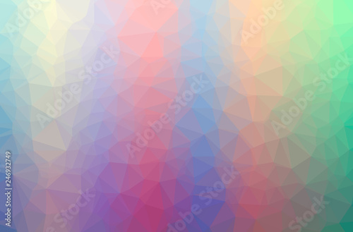 Wallpaper Mural Illustration of abstract Green, Purple, Yellow horizontal low poly background. Beautiful polygon design pattern. Torontodigital.ca