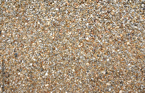 Texture of little rocks in many shades,Pebble Stone background,top view