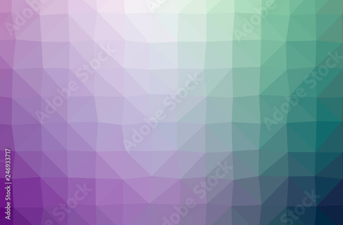 Illustration of abstract Green, Purple horizontal low poly background. Beautiful polygon design pattern.