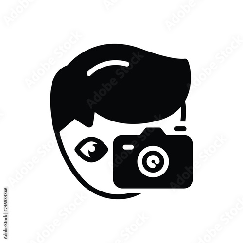 Black solid icon for hobby penchant  