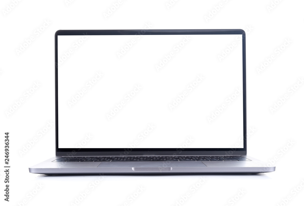 Isolated laptop with empty space on white background Isolated laptop with empty space on white background