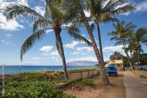 The picturesque Charley Young Beach in Kihei, Maui 