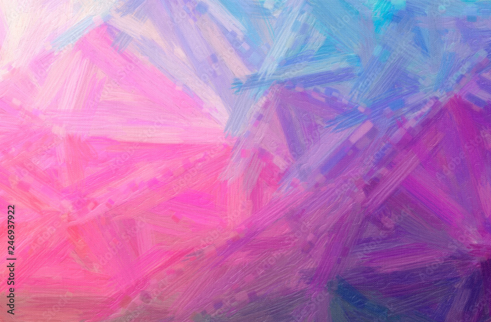 Obraz premium Abstract illustration of purple Bristle Brush Oil Paint background