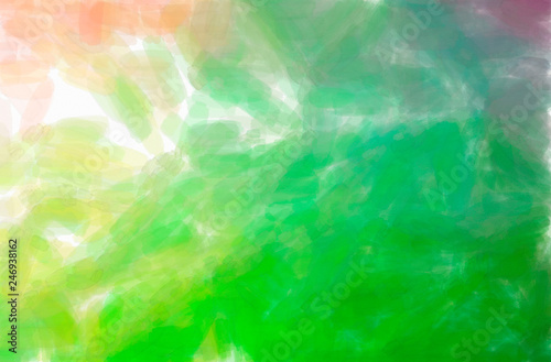 Abstract illustration of green, yellow Watercolor background