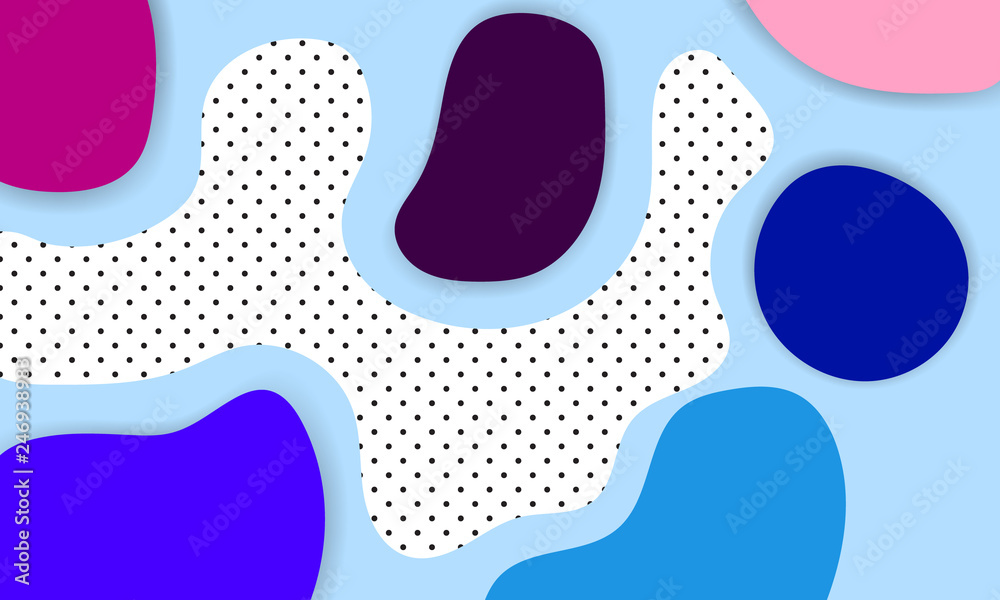 Fluid color covers set. Colorful bubble shapes with gradients. Trendy design. Eps10 vector. - Vector