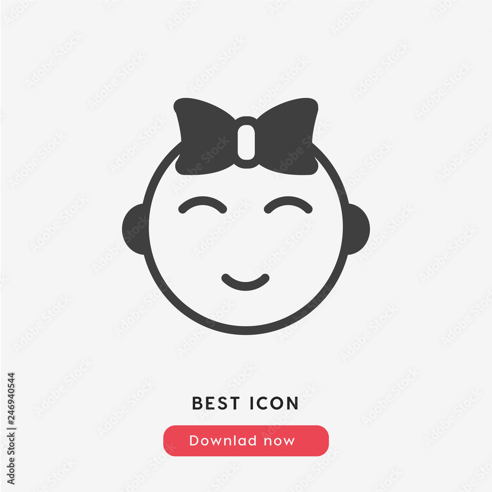 cute child icon vector cute child icon vector