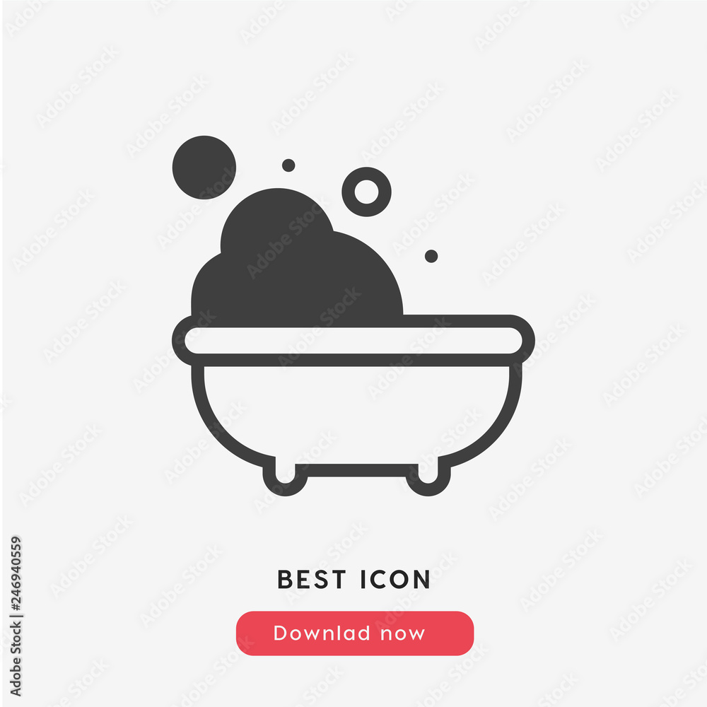 bathhub icon vector bathhub icon vector