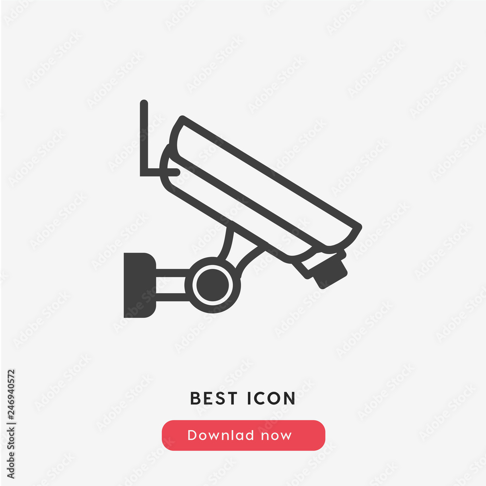 security camera icon vector 