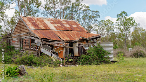 Old Abandoned Crumbling Shack