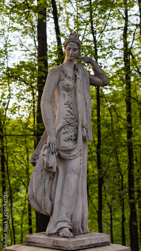 Ancient statue in the park