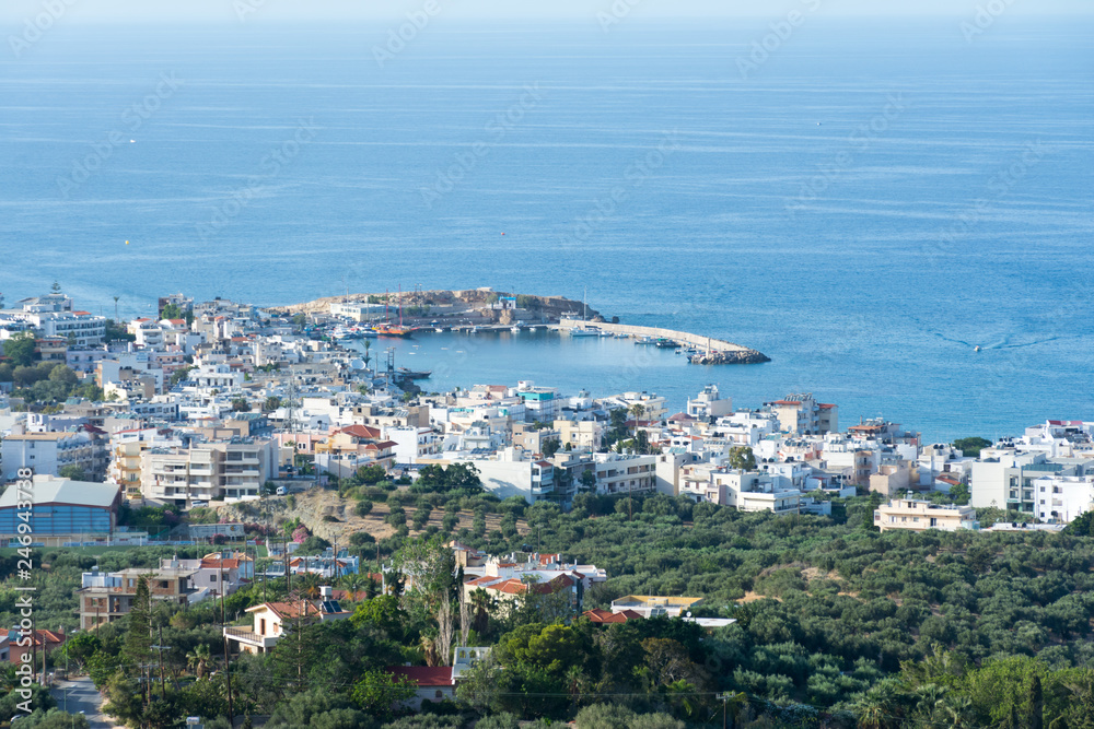 a sea port on the island of Crete