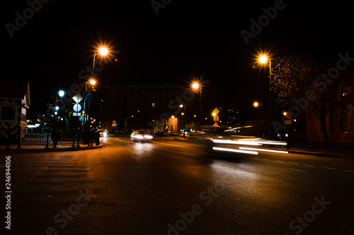 traffic in the city at night © Светлана Светикова