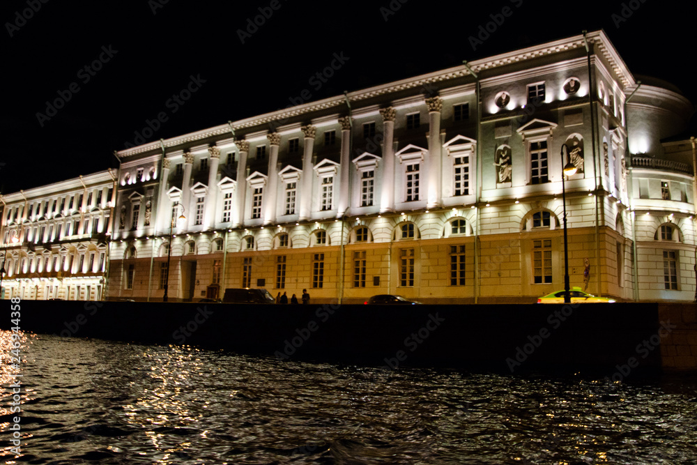 palace in the night