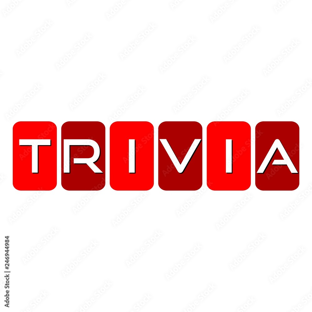 Trivia icon, logo or sign