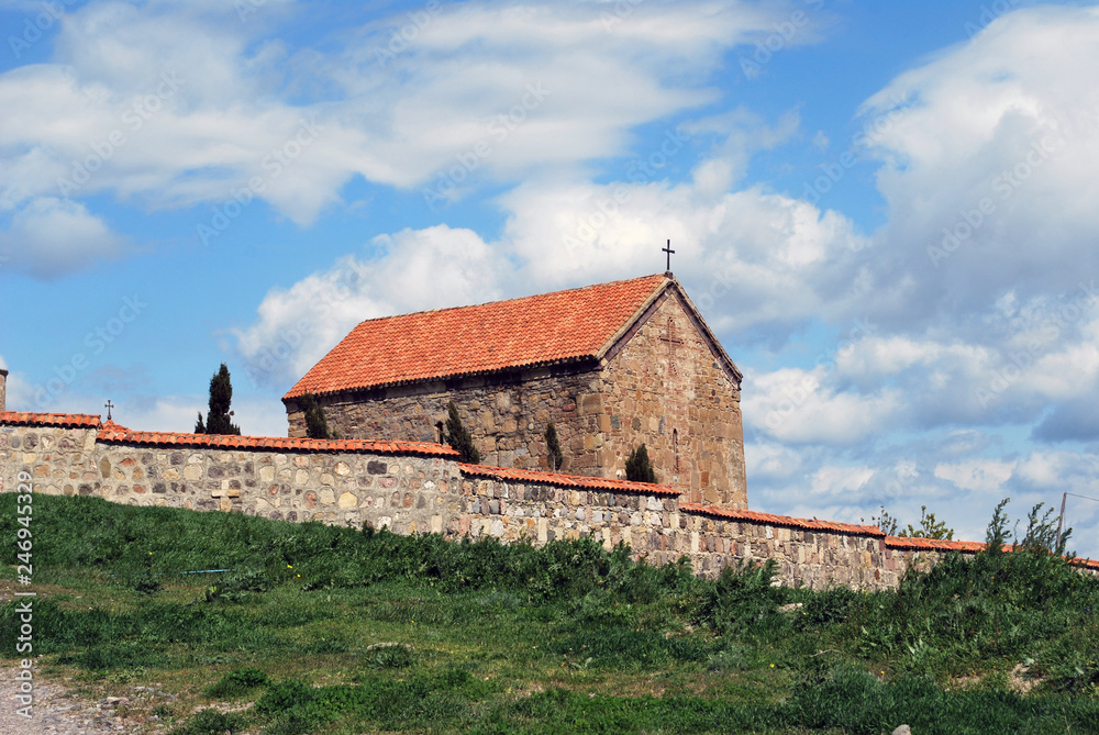 The ancient Samtsevrisi monastery in Georgia