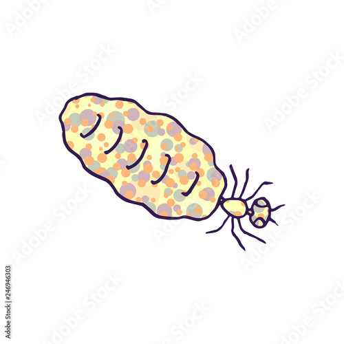 termite queen vector doodle sketch isolated on white background