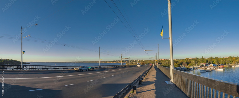 Ingulsky Bridge in Nikolaev, Ukraine