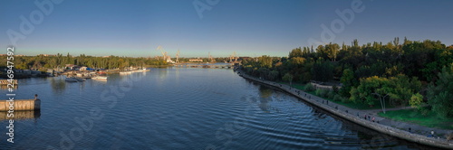 View of the Ingul River in Nikolaev, Ukraine