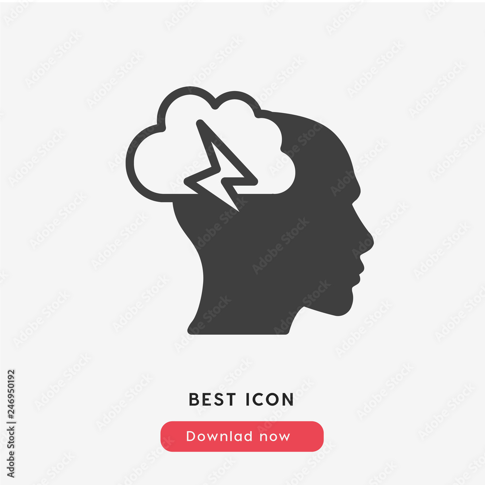 brainstorm icon vector brainstorm icon vector