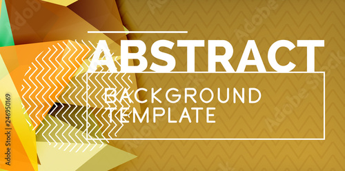 Triangular low poly background design