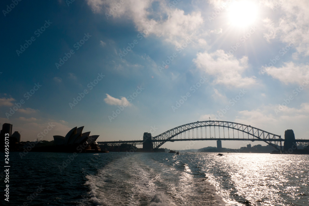 Silhouette of Sydney Harbor Bridge - Australia