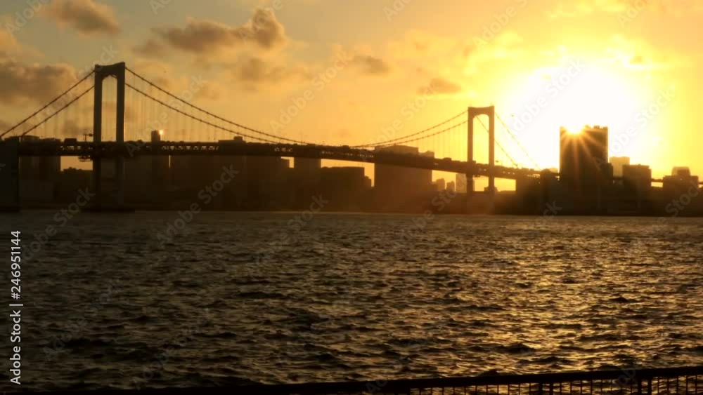 Timelapse View of Tokyo Bay Sunset 3 Timelapse View of Tokyo Bay Sunset 3
