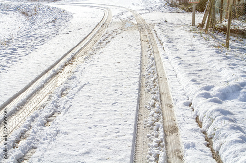 route enneigée