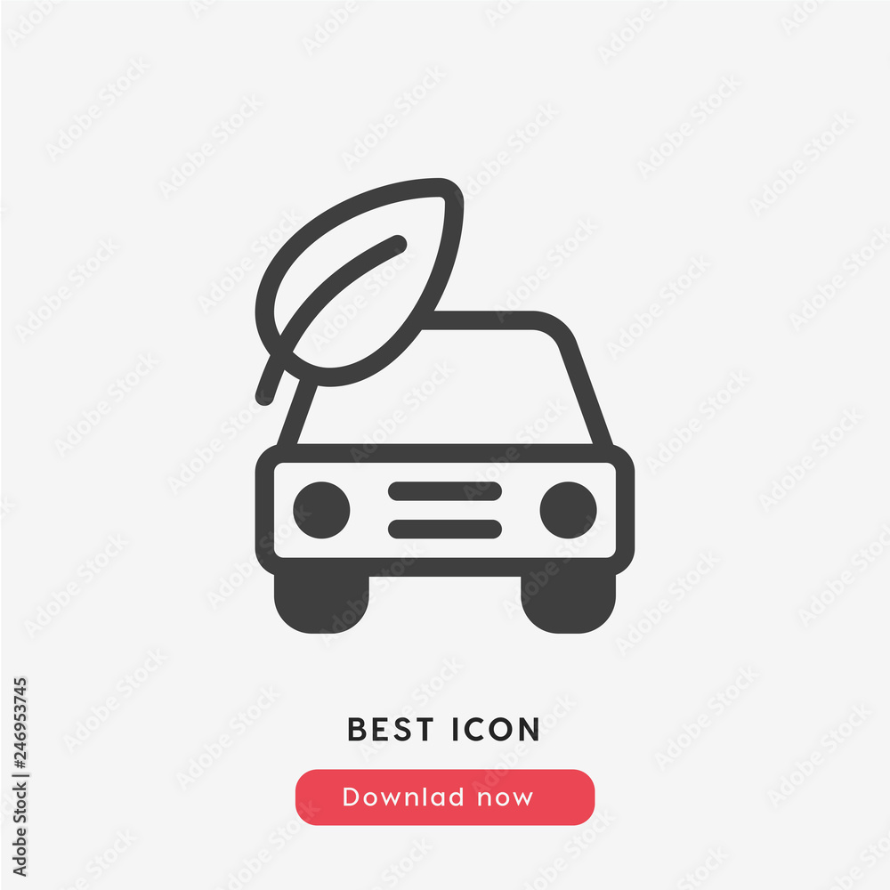 eco car icon vector eco car icon vector