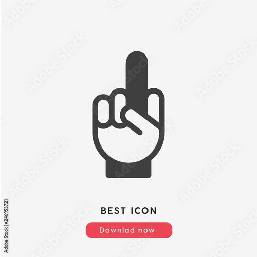 fuck icon vector