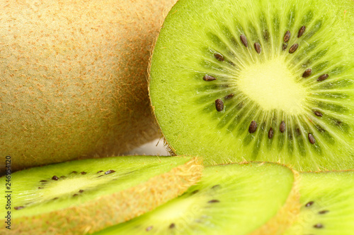 Sliced Kiwi Fruits